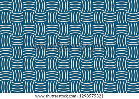 Blue color. Abstract Pattern Texture or Background. Vector seamless pattern