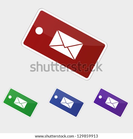 Illustration tag - envelope