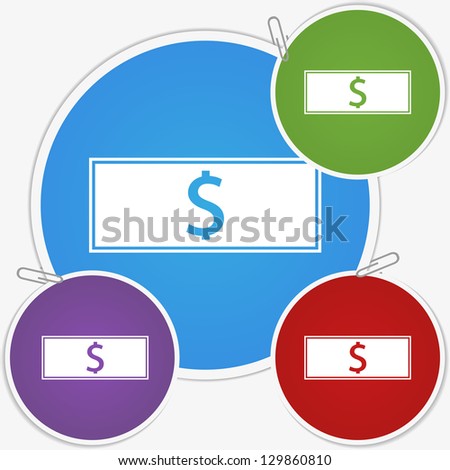 Illustration sticker - cash