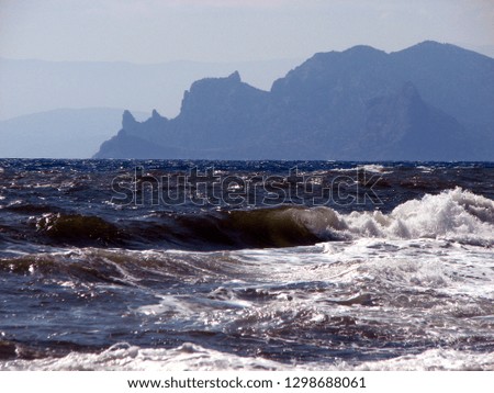 Sea and mountains in Crimea