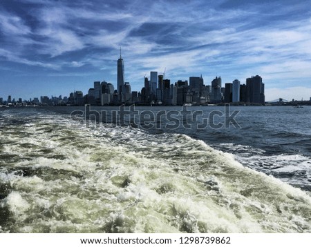 A view of New York from the river