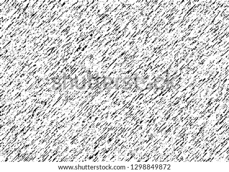 Grunge vector texture. Black and white distressed background. Messy particles, dust, scratches 