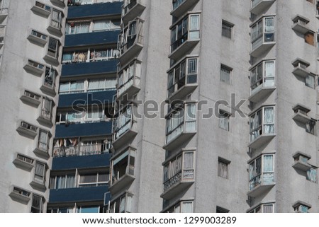 Hong kong apartment block at sha tin
