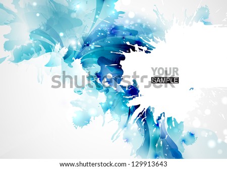 Abstract artistic Background forming  by blots