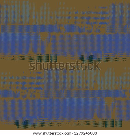 Color Grunge Pattern. Abstract Scratched Texture with Ragged Brushstrokes. Scribbled Grunge Motif for Cotton, Print, Textile. Colorful Vector Background for your Design.