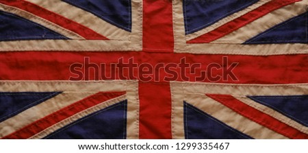Vintage Union Jack Flag Royalty-Free Stock Photo #1299335467