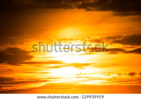 sunset photo as background