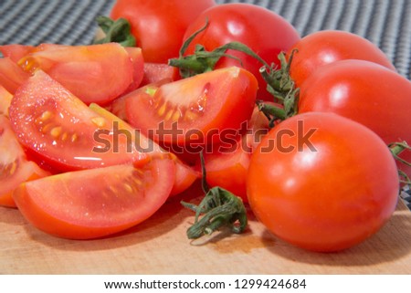 Picture of cherry tomatoes, concept, background.