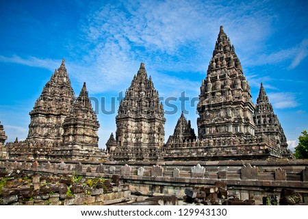 Prambanan temple near to Yogyakarta on Java, Indonesia.