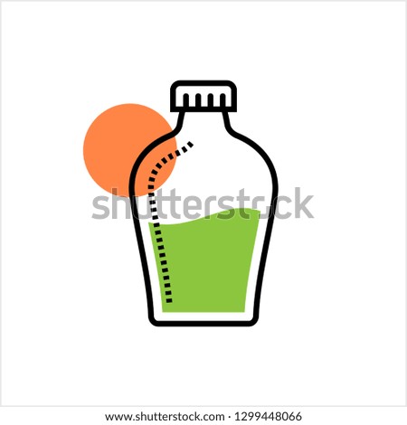 Bottle Icon Design Vector Art Illustration