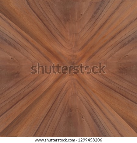 crotch mahogany veneer background, exotic and bright brown wood grain with abstract burst pattern