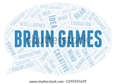 Brain Games word cloud.