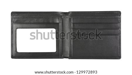 wallet for put card on white background, isolated Royalty-Free Stock Photo #129972893