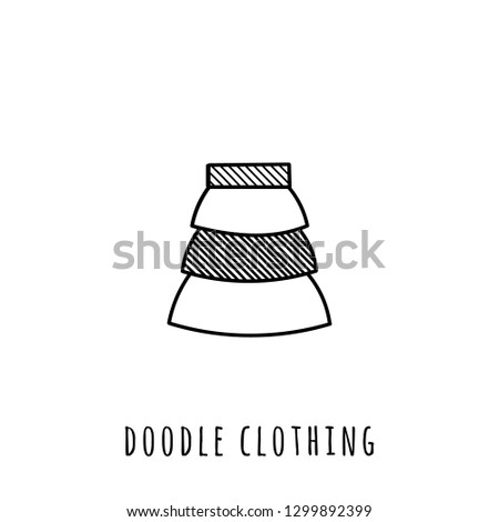Hand Drawn Doodle Clothing Icon