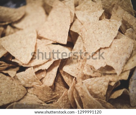 Tortilla Chips Mexican Food closeup background