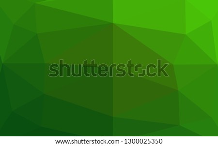 Light Green vector polygon abstract layout. Glitter abstract illustration with an elegant design. Template for your brand book.