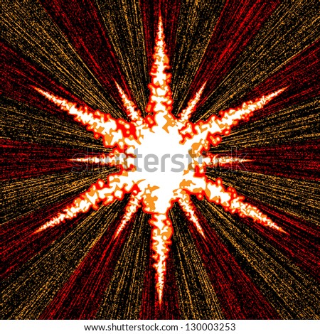 White explosion on dark vector background