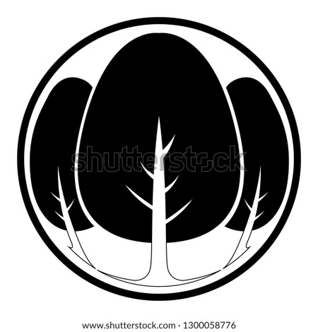 Isolated abstract tree icon. Vector illustration design