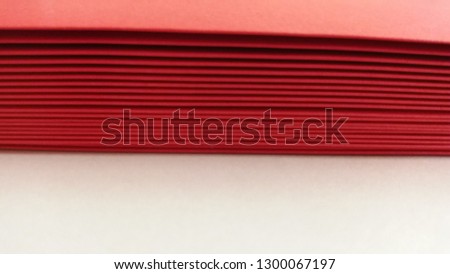 Blurred Red envelope on white background