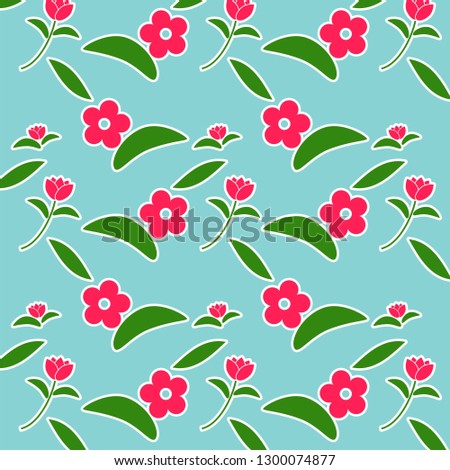 pattern with flower