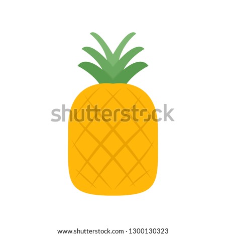 pineapple cartoon vector. symbol. logo design.