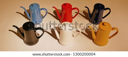 6 colors coffee pots