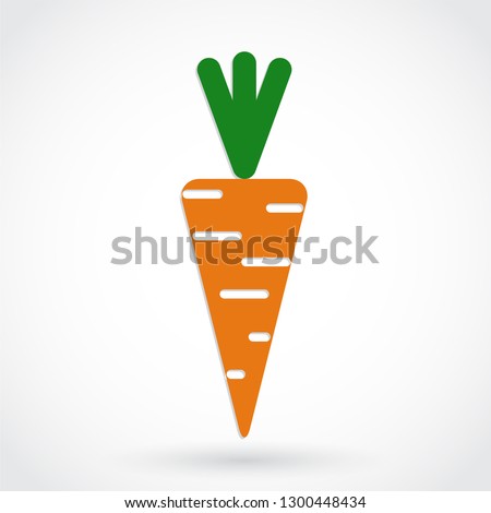 carrot vegetable color icon