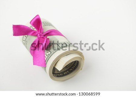 100 american dollars on Business and Finance theme