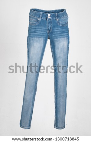 jeans on isolate white background