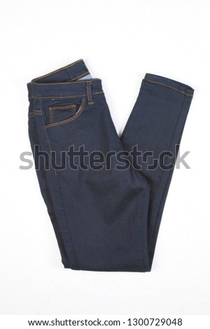 jeans on isolate white background