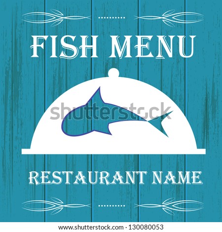 fish menu for restaurant