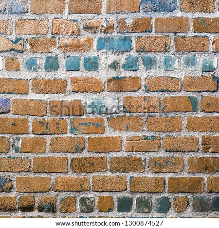 Background of old vintage brick wall. Wall Background, Brick wall texture grunge background. Background brickwork.