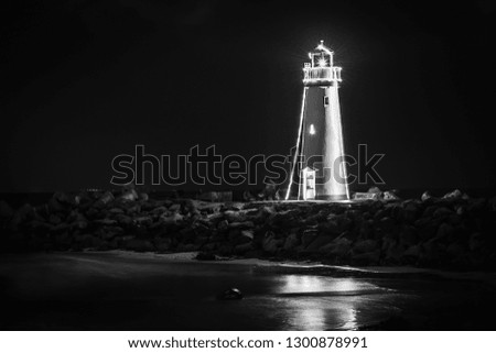 Lighthouse Santa Cruz County on the California Coast