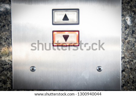 elevator buttons panel Up and down