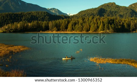 Time to Escape. Pitt Lake & Pitt-Addington Marsh. BC, Canada.
