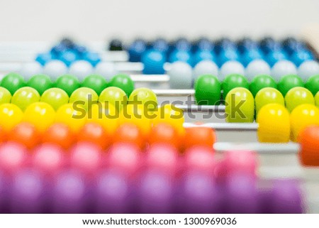 Colorful wooden abacus background