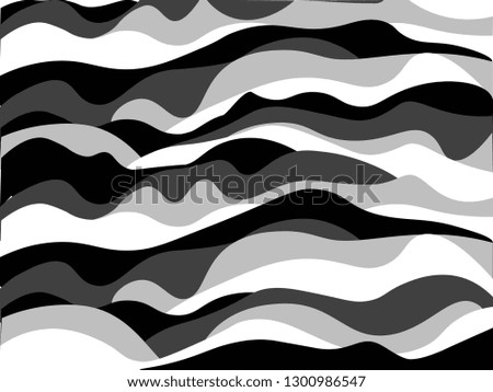 Abstract background of white and black lines with shades of gray in vector