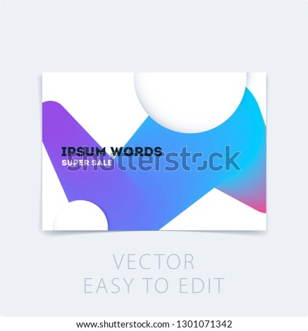 Abstract design brochure in modern style, creative catalog, flyer in A4 with colourful circles for branding, presentation, marketing kit. Business vector cover