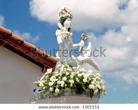 Statue of Yemanja, the queen of the sea ! Candomble Culture.