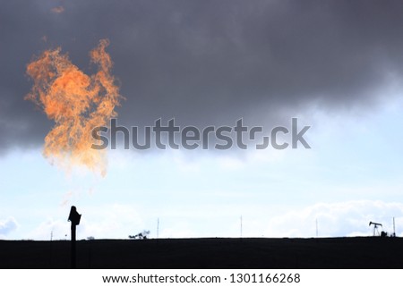 Oil production Area and fire
