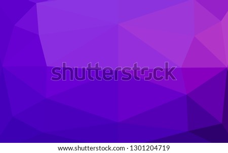 Light Purple vector shining triangular background. Shining illustration, which consist of triangles. Template for a cell phone background.