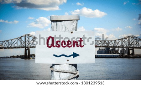 Street Sign to Ascent
