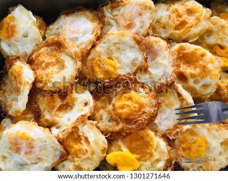 Fired eggs for breakfast morning