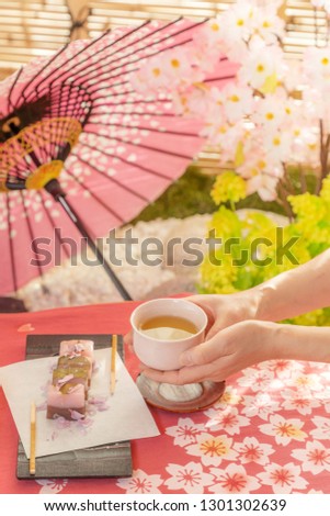 Old-fashioned Japanese tea ceremony