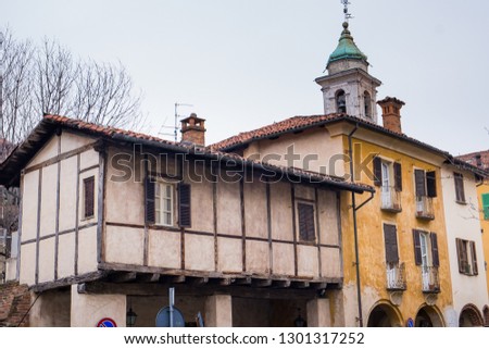Biella, the higher part of town, the Piazzo with the medieval streets