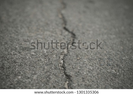 Cracks on the road