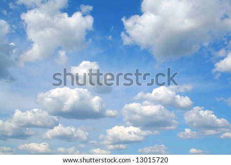 Clouds on blue sky. Background Royalty-Free Stock Photo #13015720