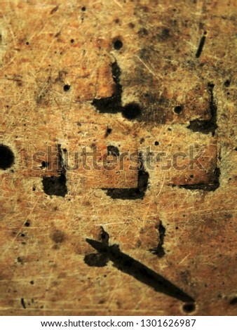 damaged wood surface