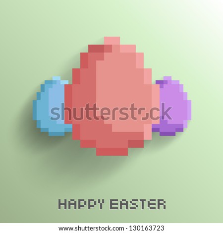 Happy Easter Pixel Art