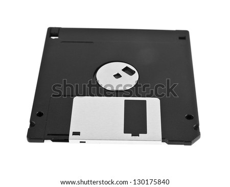 diskettes are isolated on a white background